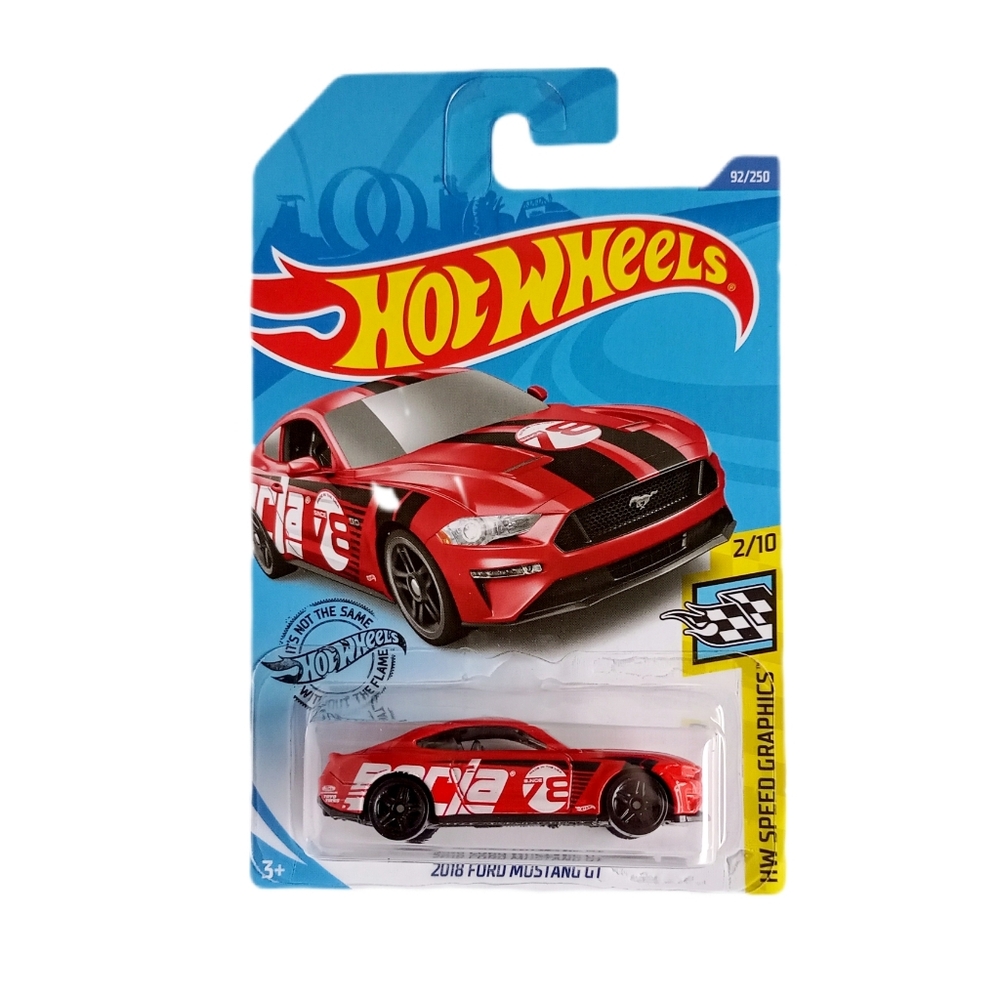Hot Wheels🥈 92/250 - 2018 Ford Mustang GT - HW Speed Graphic 2/10 🎉 2 For 16$